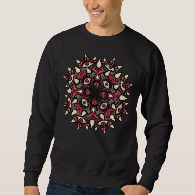 Cute Horror Pink Demon Monster Sweatshirt (Front)