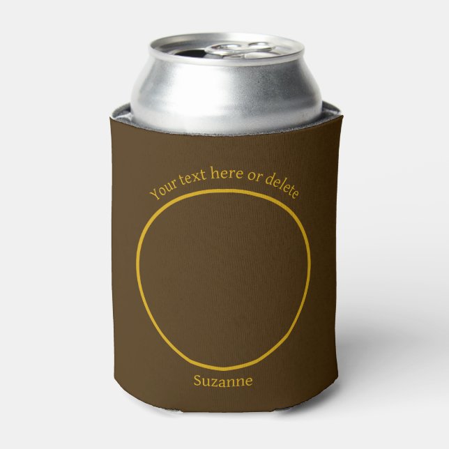 Cute Horse Face Personalised  Can Cooler (Can Front)