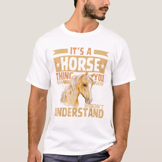 Cute Horse Girl T Shirt (Front)