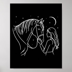 Cute Horse Horseback Riding Lover Horse Rider Love Poster