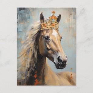 Cute Horse in a Crown Postcard