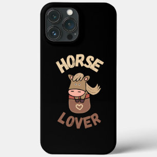 Cute horse in pocket iPhone 13 pro max case