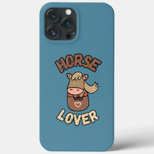 Cute horse in pocket iPhone 13 pro max case