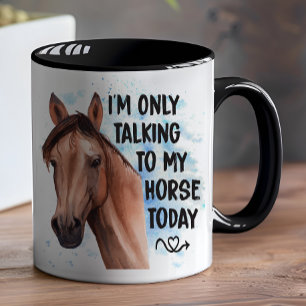 Cute Horse Lover Equestrian Gift Western Cowgirl   Mug