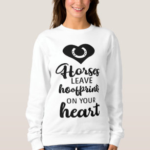 Cute Horse Lover Equestrian Horses Cowgirl Pony Sweatshirt