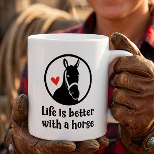 Cute Horse Lover Gift Western Cowgirl Equestrian  Coffee Mug