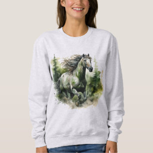 Cute horse lovers customisable sweatshirt