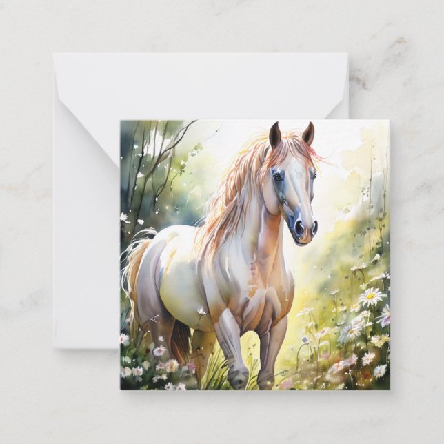 Cute Horse Note Card (Front)