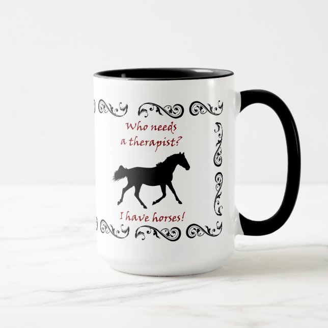 Cute Horse Therapist Mug (Right)