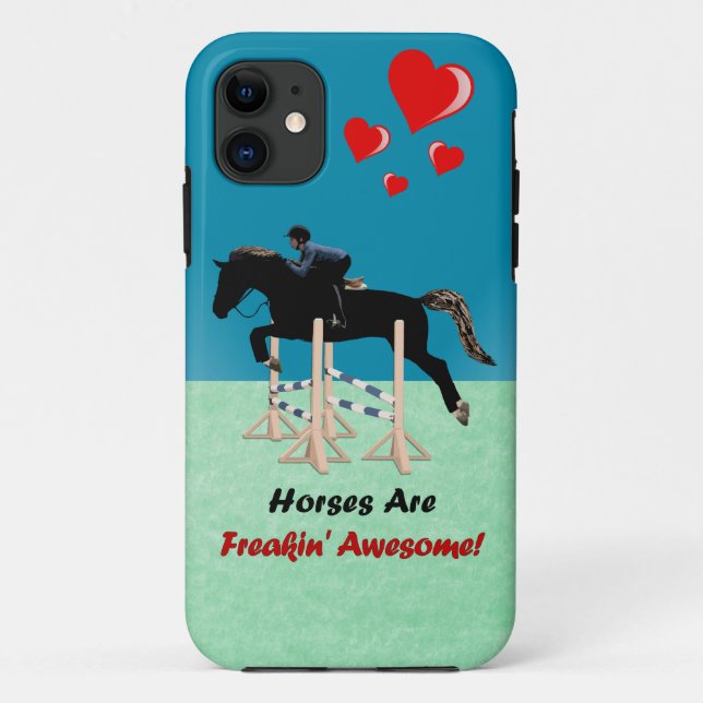 Cute Horses Are Freakin Awesome Case-Mate iPhone Case (Back)