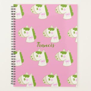 Cute Horses Personalized Pastel Planner