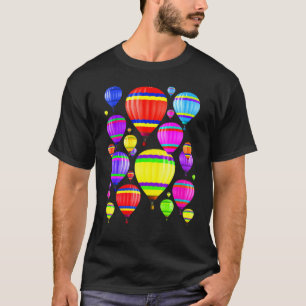 Cute Hot Air Balloon Flying Blimp Summer Fun T-Shirt