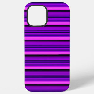 Cute hot black purple stripes iPhone 12 pro max case
