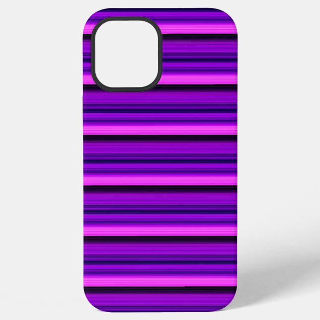 Cute hot black purple stripes iPhone case (Back)