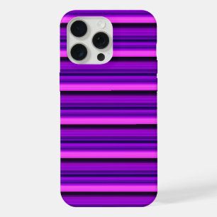 Cute hot black purple stripes iPhone 15 pro max case