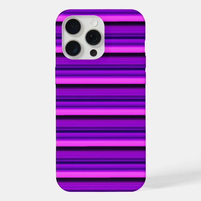 Cute hot black purple stripes iPhone case (Back)