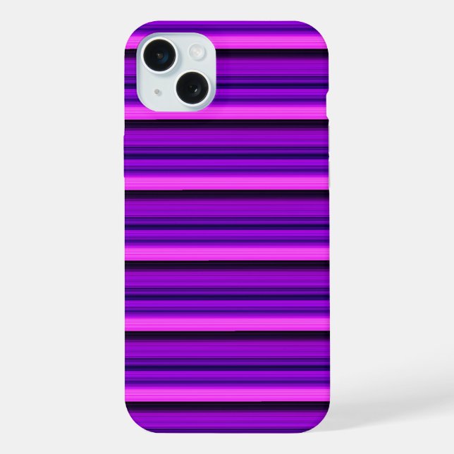 Cute hot black purple stripes iPhone case (Back)