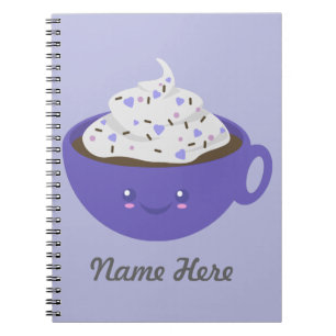 Cute Hot chocolate Spiral Notebook