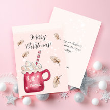 Cute Hot Cocoa Holiday Illustration