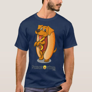 Cute hot dog hotdog puppy funny pun joke T-Shirt