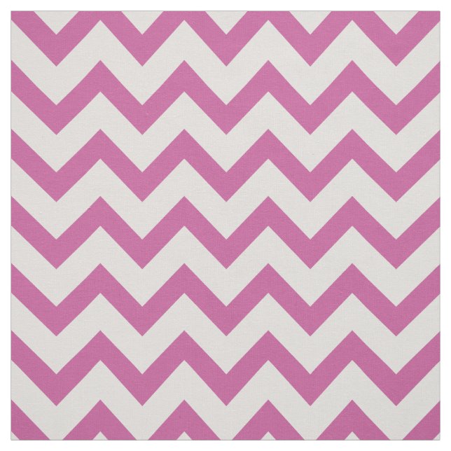 Cute hot pink chevron pattern fabric (Swatch)