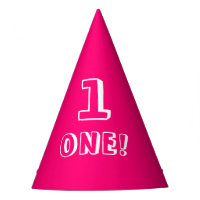 Cute hot pink custom number age year birthday