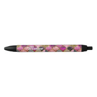Cute hot pink gold mermaid scales girly