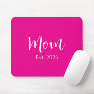 Cute Hot Pink New Mum Mother's Day  Mouse Pad
