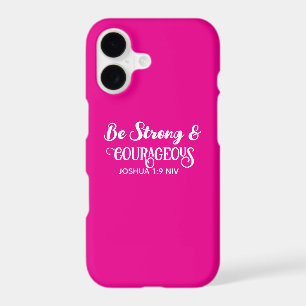 Cute Hot Pink Strong and Courageous Simple