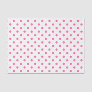 Cute Hot Pink & White Polkadots Tissue Paper
