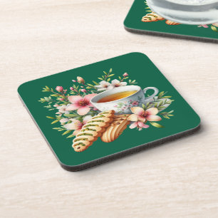 Cute hot tea lover coaster