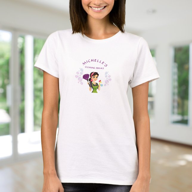 Cute House Cleaning Service Maid Business  T-Shirt (Creator Uploaded)