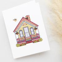 Cute House Drawing Blank