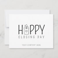 Cute House Happy Closing Day