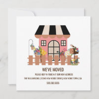 Cute House | New Home Moving Announcement