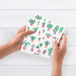 Cute Houseplant Sticker Sheet