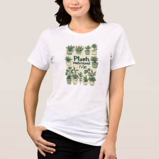 Cute Houseplants Plant Lover Botanical Aesthetic S Tri-Blend Shirt