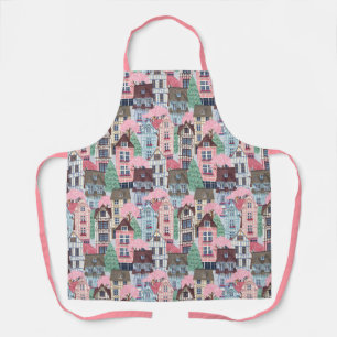 Cute Houses Apron