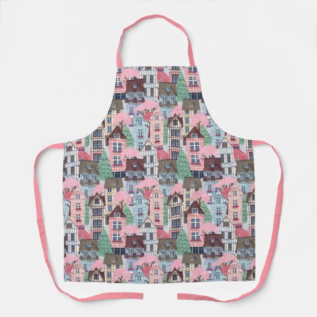 Cute Houses Apron (Front)