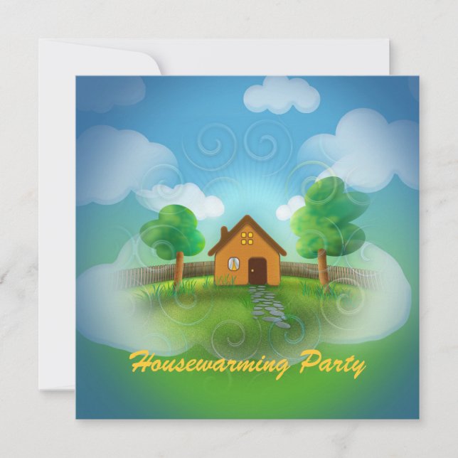 Cute Housewarming Party Invitation (Front)