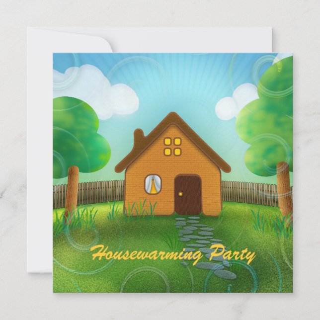 Cute Housewarming Party Invitation (Front)