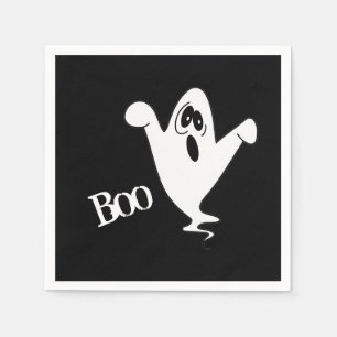Cute Howling Ghost Halloween Napkin