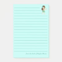 Cute Hula Dancer Girl Custom Tropical Teal