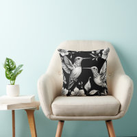 Cute Hummingbird Black & White Design