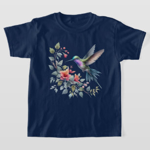 Cute hummingbird lovers girls  T-Shirt