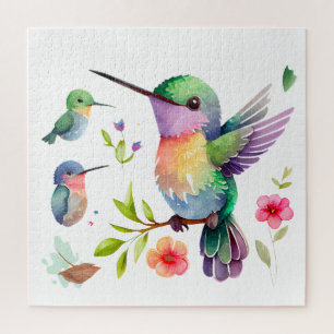 Cute Hummingbirds for Bird Lovers on Jigsaw Puzzle