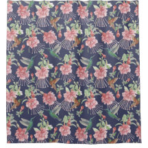 Cute Hummingbirds Shower Curtain