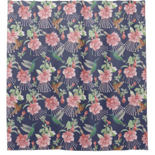 Cute Hummingbirds  Shower Curtain