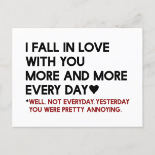 Cute Humourous Funny Valentine's Day Gift Card