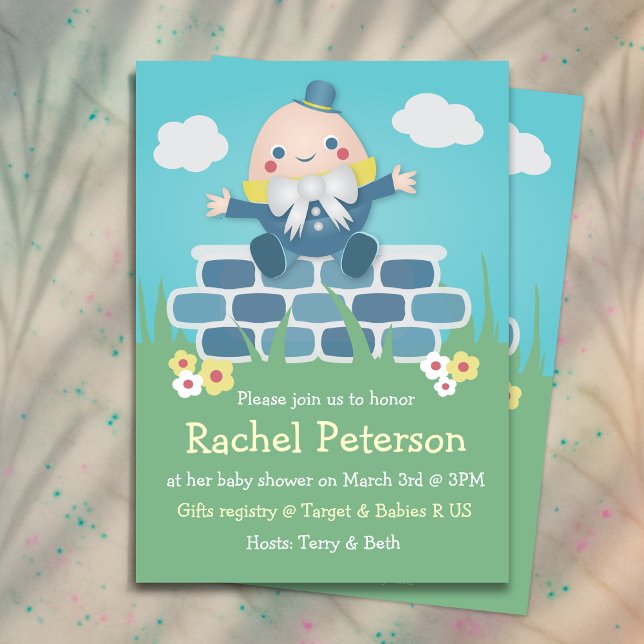 Cute Humpty Dumpty Baby Shower Invitation (Cute Humpty Dumpty Baby Shower Invitation
)